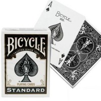 Kosmetinis defektas Bicycle Rider Standard pokerio kortos (Juodos)